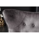 AMSTERDAM design bársony fotel - szürke