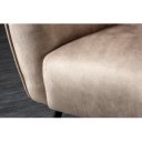 AMSTERDAM design bársony fotel - beige