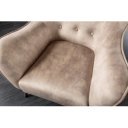 AMSTERDAM design bársony fotel - beige
