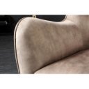 AMSTERDAM design bársony fotel - beige