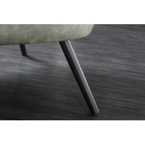 AMSTERDAM design bársony fotel - zöld