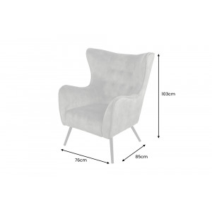 AMSTERDAM design bársony fotel - zöld