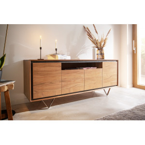 STONEGRACE tömör akác komód - 175cm - natúr bútor