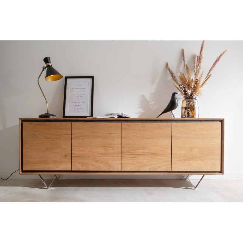 STONEGRACE prémium akác komód - 200cm - natúr