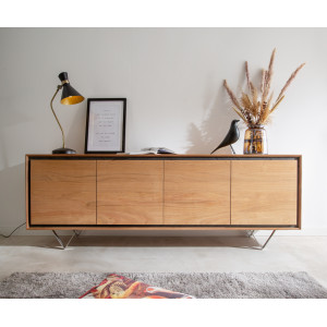 STONEGRACE prémium akác komód - 200cm - natúr