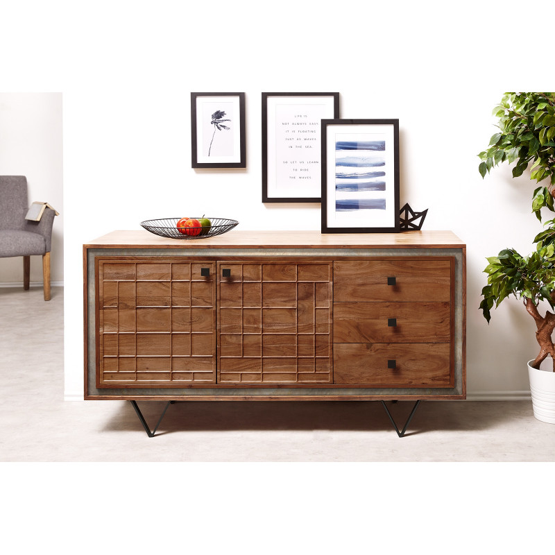 LOCKWOOD prémium akác komód - 150cm