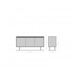 CIRCULO prémium mangófa komód - 147/175cm