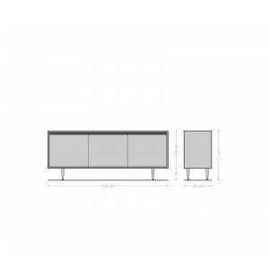 CIRCULO prémium mangófa komód - 147/175cm