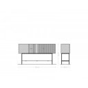 NENCIA prémium mangófa komód - 165cm