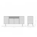 ROSSETTI prémium mangófa komód - 145cm