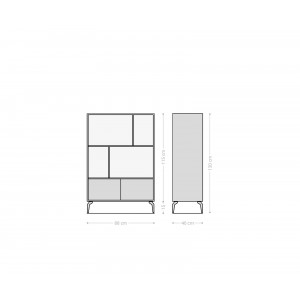 KLEO prémium akác polc - 130cm