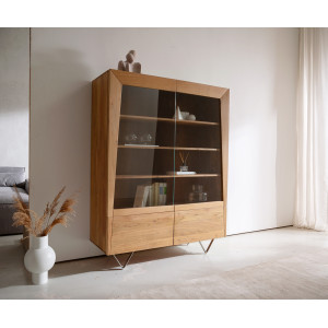 KENNEDY prémium akác vitrin - 150cm