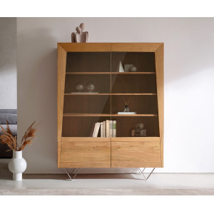 KENNEDY prémium akác vitrin - 150cm