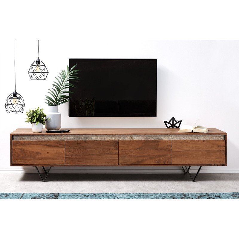 KIPLING prémium akác TV-szekrény - 200/240cm