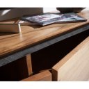 STONEGRACE-II prémium akác TV-szekrény - 145/200cm - natúr