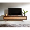 STONEGRACE-II prémium akác TV-szekrény - 145/200cm - natúr