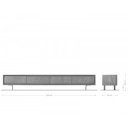 JUBILON prémium akác TV-szekrény - 200/220cm