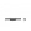 MARLOWE prémium akác TV-szekrény - 200/240cm