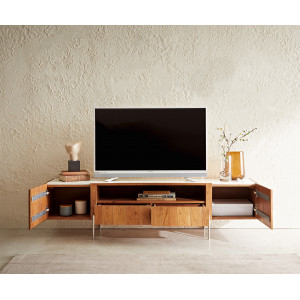 SECARA prémium akác TV-szekrény - 175/220cm