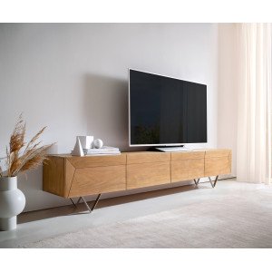 KENNEDY prémium akác TV-szekrény - 200/220cm