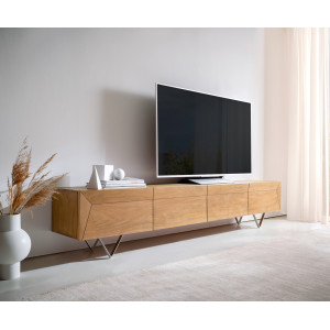 KENNEDY prémium akác TV-szekrény - 220cm
