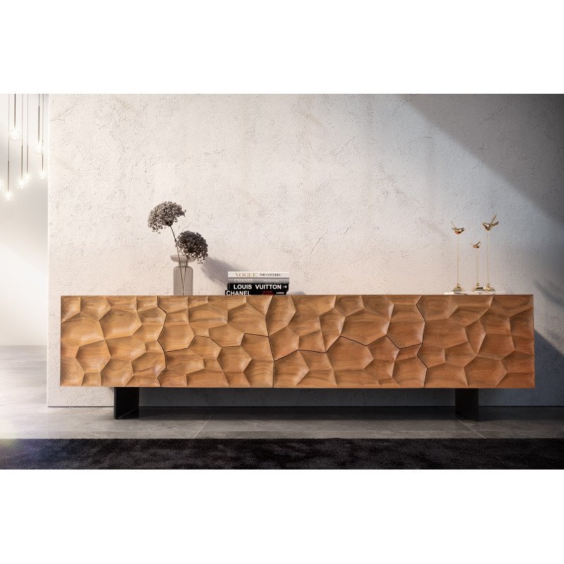 SOLUNA prémium akác TV-szekrény - 175/220cm