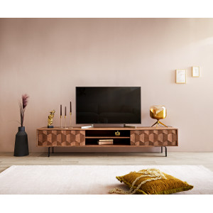 FEVON prémium akác TV-szekrény - 200/240cm