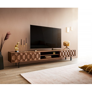 FEVON prémium akác TV-szekrény - 200/240cm