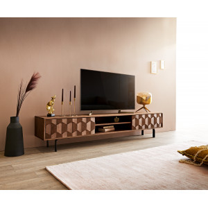 FEVON prémium akác TV-szekrény - 200/240cm