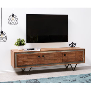 LOCKWOOD prémium akác TV-szekrény - 145/200cm