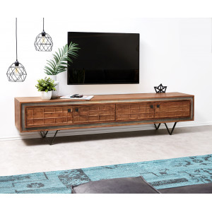 LOCKWOOD prémium akác TV-szekrény - 145/200cm