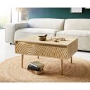 CIRCULO prémium mangófa dohányzóasztal - 80/115cm