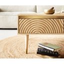 CIRCULO prémium mangófa dohányzóasztal - 80/115cm