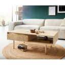 CIRCULO prémium mangófa dohányzóasztal - 80/115cm