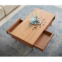 FEVON prémium akác dohányzóasztal - 115cm - natúr