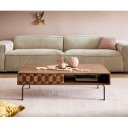 FEVON prémium akác dohányzóasztal - 115cm