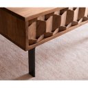 FEVON prémium akác dohányzóasztal - 115cm