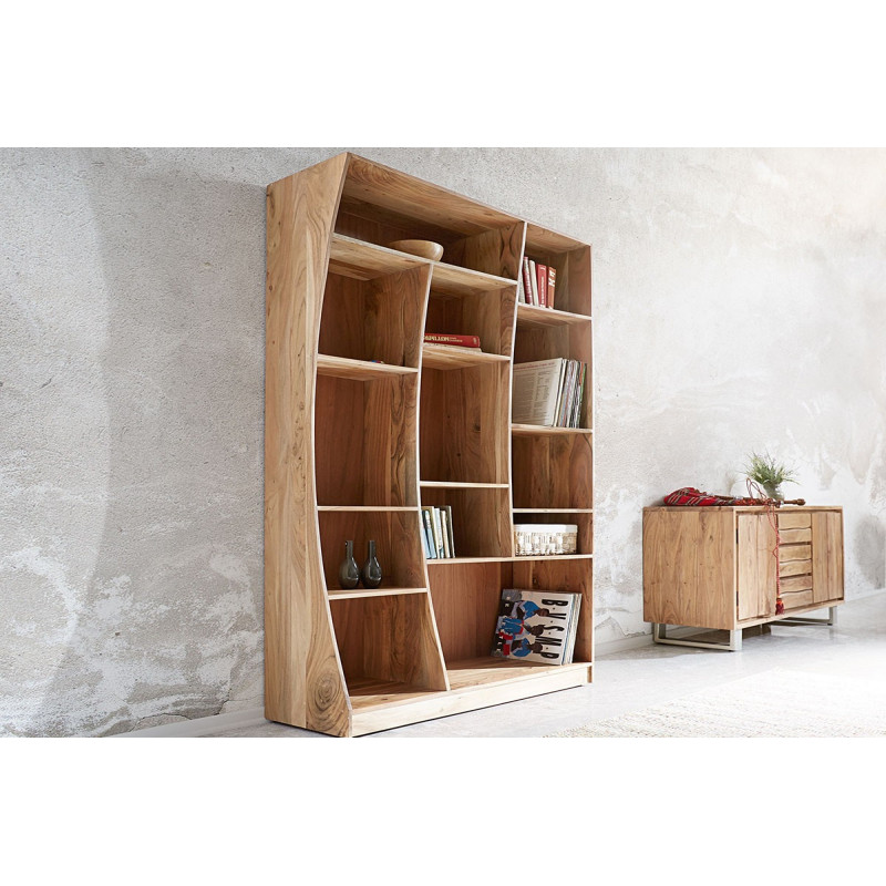 LIVE EDGE prémium akác polc - 120cm