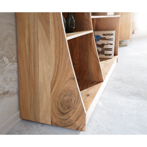 LIVE EDGE prémium akác polc - 120cm