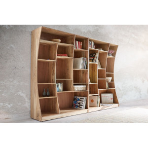 LIVE EDGE prémium akác polc szett - 242cm bútor