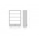 LOVECRAFT prémium akác polc - 115cm