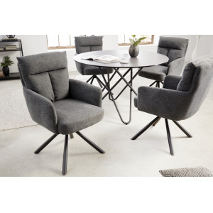 BIG GEORGE-II exkluzív szék - szürke INVICTA