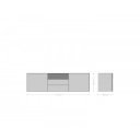 LOVECRAFT prémium akác komód - 145/175cm