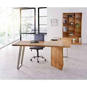 LIVE EDGE prémium akác íróasztal - 170cm - natúr
