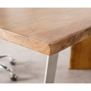 LIVE EDGE prémium akác íróasztal - 170cm - natúr