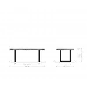 LASSUS prémium akác étkezőasztal - 140/180/200cm