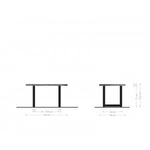 LASSUS prémium akác étkezőasztal - 140/180/200cm