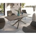 STRAUSS prémium kerámia étkezőasztal - 160-200cm - barna