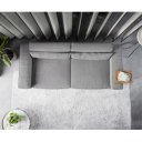 SIRPIO modern kanapé - szürke - 266cm