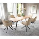 GIOTTO prémium étkezőszék - beige/szürke